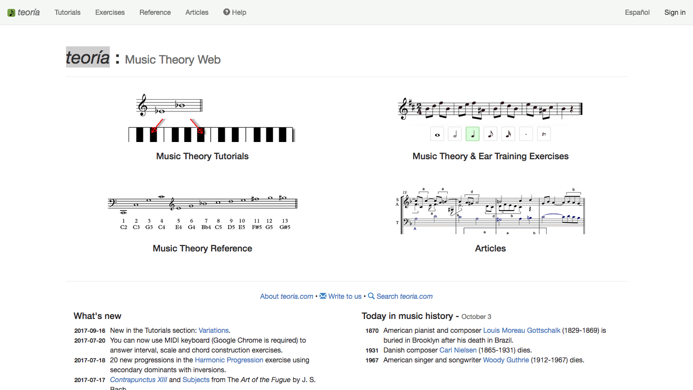 teoría