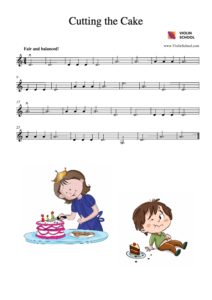 Cutting the Cake - ViolinSchool