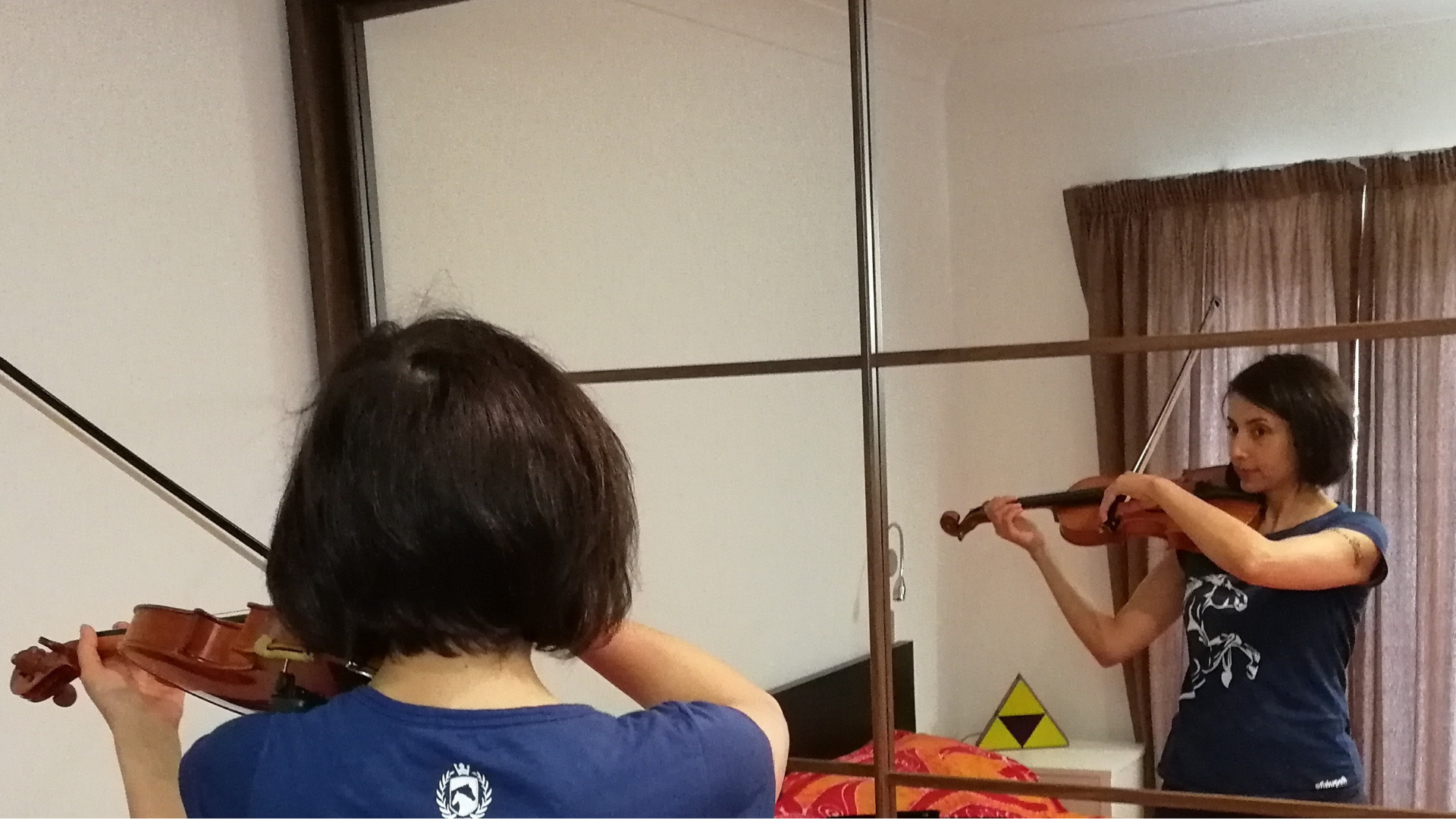 Practicing the violin discount