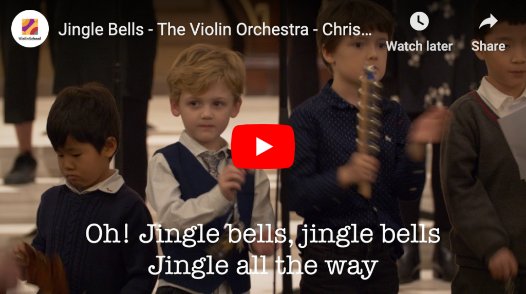 Jingle Bells For Easy Violin Open String with teacher part - Violin Solo - Digital Sheet Music