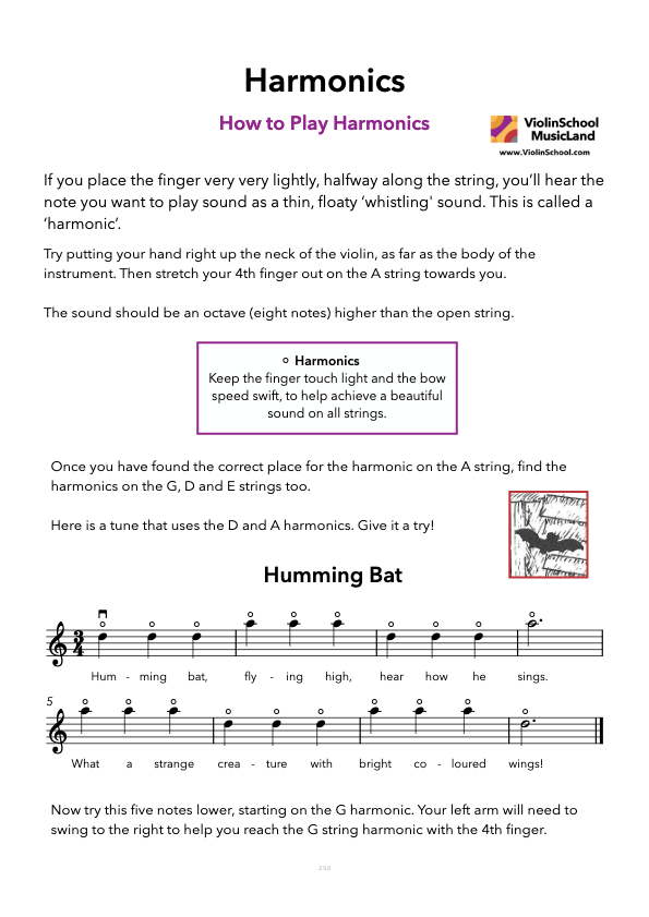https://www.violinschool.com/wp-content/uploads/2020/10/Harmonics-Lesson-B4-2.5.0-ViolinSchool.pdf