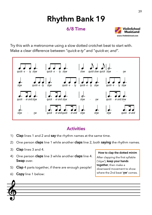 Rhythm Bank 19 - ViolinSchool.com