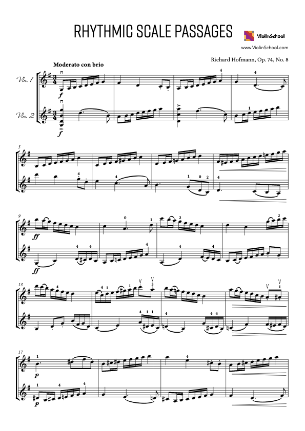 Rhythmic Scale Passages - Hofmann