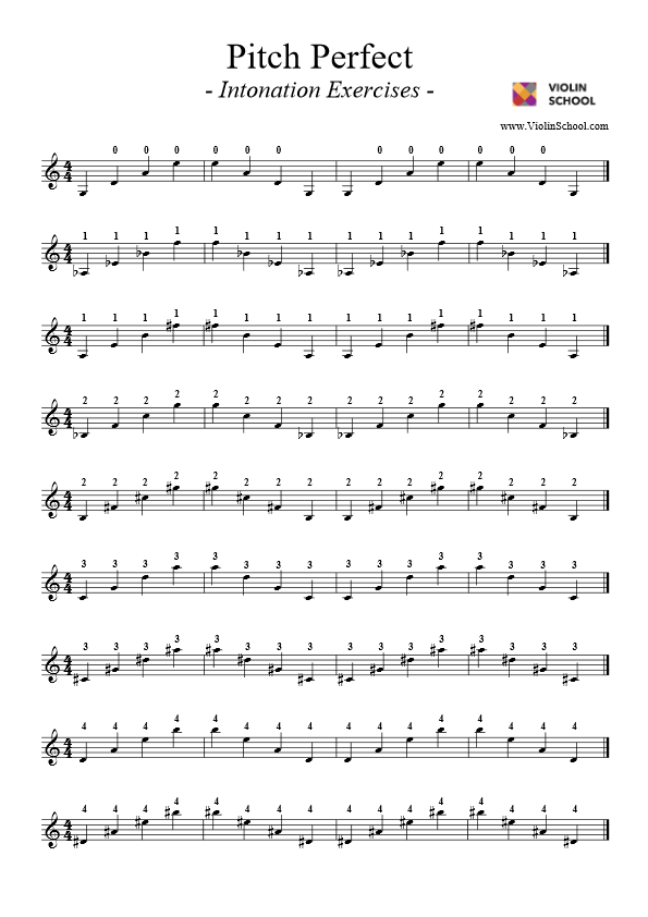 Pitch Perfect - Exercise - ViolinSchool.com